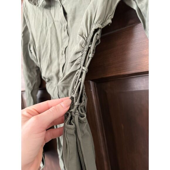 Fashion Nova Green Side Tie Cut Out Mini Dress Size XS - Picture 2 of 5